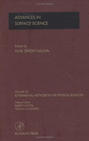 Cover of: Experimental Methods in the Physical Sciences, Volume 38 : Advances in Surface Analysis (Experimental Methods in the Physical Sciences)