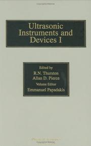 Cover of: Reference for Modern Instrumentation, Techniques, and Technology: Ultrasonic Instruments and Devices I, Volume 23 | 