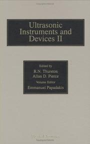 Cover of: Reference for Modern Instrumentation, Techniques, and Technology: Ultrasonic Instruments and Devices II, Volume 24: Ultrasonic Instruments and Devices II (Physical Acoustics)