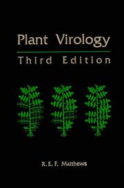 Plant virology by R. E. F. Matthews