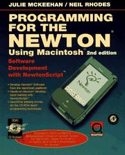 Cover of: Programming for the Newton: using Macintosh