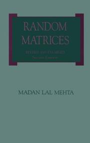 Cover of: Random Matrices: Revised and Enlarged Second Edition