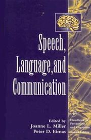 Cover of: Speech, language, and communication