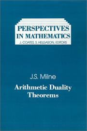 Cover of: Arithmetic duality theorems