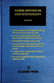 Cover of: Annual Reports on NMR Spectroscopy, Volume 34, First Edition (Annual Reports on NMR Spectroscopy) by 