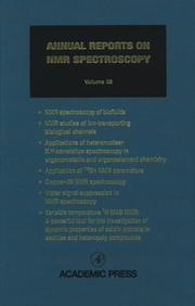 Cover of: Annual Reports on NMR Spectroscopy, Volume 38 (Annual Reports on Nmr Spectroscopy)