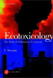 Cover of: Ecotoxicology by F. Moriarty