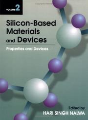 Cover of: Silicon-Based Materials and Devices, Vol. 2 by Hari Singh Nalwa