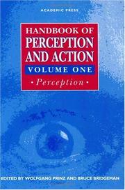 Cover of: Handbook of Perception and Action, Volume 1 | 