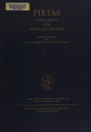 Cover of: Pietas: Festschrift für Bernhard Kötting