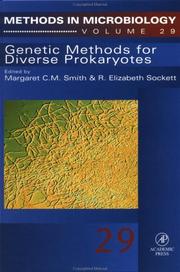 Cover of: Genetic Methods for Diverse Prokaryotes (Methods in Microbiology) by Dieter Kabelitz, Stefan H. E. Kaufmann