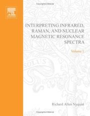 Cover of: Ir and Raman Spectra: Variables in Data Interpretation