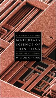 Cover of: The Materials Science of Thin Films by Milton Ohring