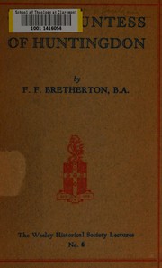 Cover of: The Countess of Huntingdon