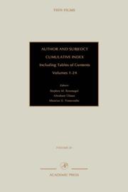 Cover of: Author and Subject Cumulative Index, Including Tables of Contents Volumes 1-24, Volume 25: Subject and Author Cumulative Index, Volumes 1-24 (Thin Films)