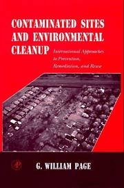 Cover of: Contaminated sites and environmental cleanup by G. William Page