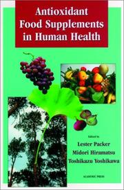 Cover of: Antioxidant food supplements in human health