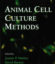 Animal Cell Culture Methods by Leslie Wilson