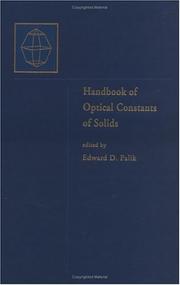 Handbook of optical constants of solids by Edward D. Palik