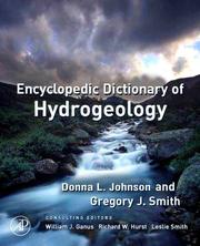Cover of: Encyclopedic Dictionary of Hydrogeology