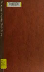 Cover of: Permanent/durable book paper: summary.