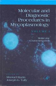 Molecular and diagnostic procedures in mycoplasmology by Shmuel Razin, Joseph G. Tully