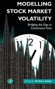Cover of: Modelling stock market volatility by edited by Peter E. Rossi.