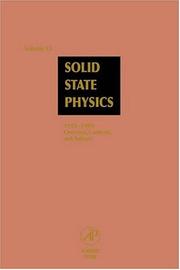 Cover of: 1955-1999: Overview, Contents, and Authors, Volume 53 (Solid State Physics)