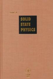 Solid State Physics by Henry Ehrenreich