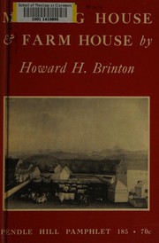 Cover of: Meeting house & farm house