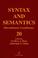 Cover of: Syntax and Semantics, Volume 20