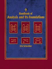 Cover of: Handbook of Analysis by Eric Schechter