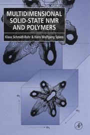 Cover of: Multidimensional Solid-State NMR and Polymers
