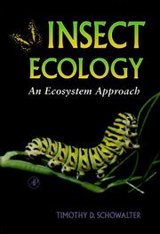 Cover of: Insect Ecology by Timothy D. Schowalter