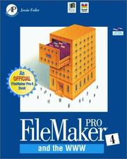 Cover of: FileMaker Pro 4.0 and the World Wide Web by Jesse Feiler