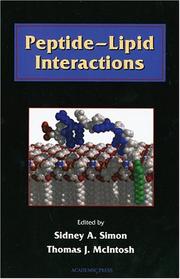 Cover of: Peptide-Lipid Interactions (Current Topics in Membranes, Volume 52) (Current Topics in Membranes)