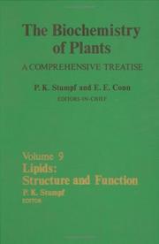 Cover of: Lipids: Structure and Function, Volume 9 (Biochemistry of Plants)