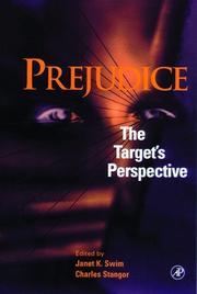 Cover of: Prejudice: the target's perspective
