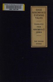 Cover of: Sage Ninomiya's evening talks.