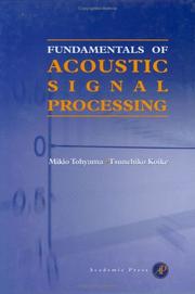 Cover of: Fundamentals of Acoustic Signal Processing