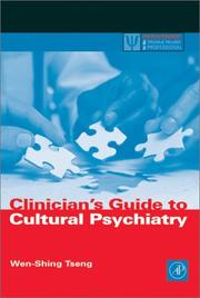Cover of: Clinician's guide to cultural psychiatry