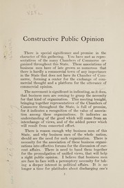 Cover of: Constructive public opinion