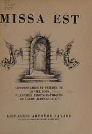 Cover of: Missa Est: commentaires et prières