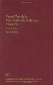 Cover of: Semiconductors and Semimetals, Volume 69 by Terry Tritt