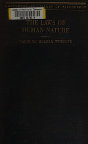 Cover of: The laws of human nature: a general view of gestalt psychology