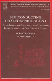 Cover of: Semiconducting chalcogenide glass