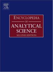 Cover of: Encyclopedia of analytical science by editors, Paul Worsfold, Alan Townshend, Colin Poole.