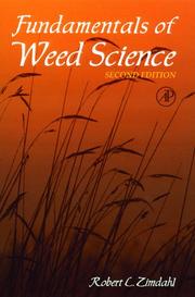 Fundamentals of weed science by Robert L. Zimdahl