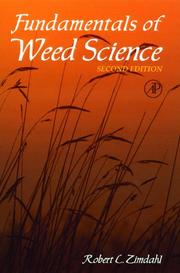 Cover of: Fundamentals of Weed Science, Second Edition by Robert L. Zimdahl, Robert L. Zimdahl