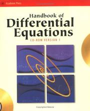 Cover of: Handbook of Differential Equations (CD-ROM Version 1 only), Third Edition